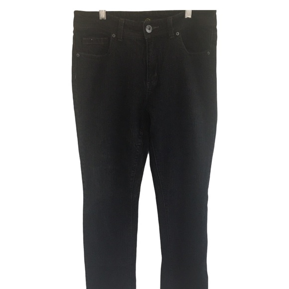 Jordache Black Straight Leg Jeans Size 10 - Picture 2 of 7